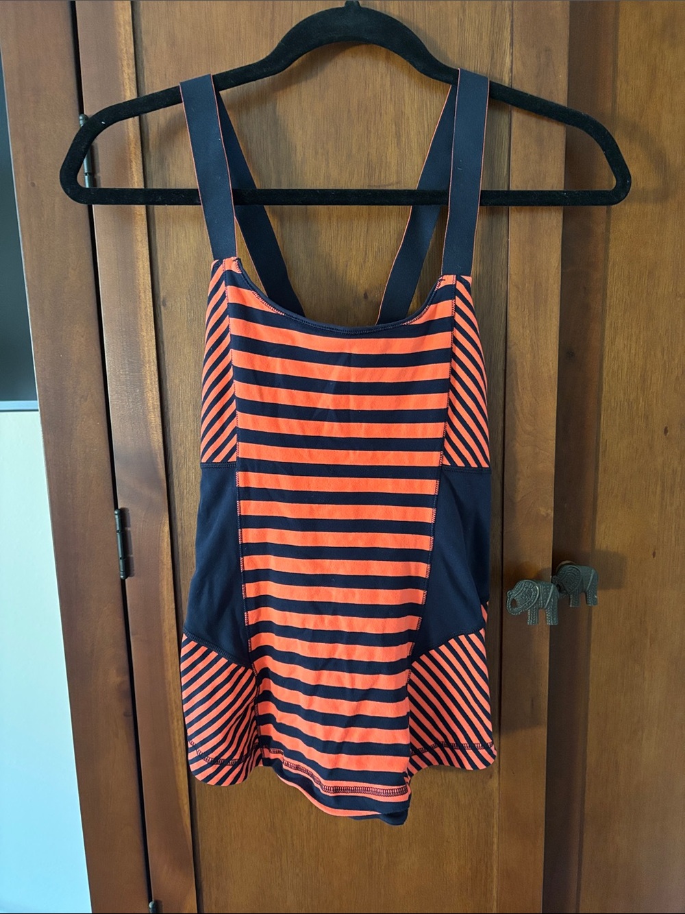 lululemon athletica Orange and Navy top